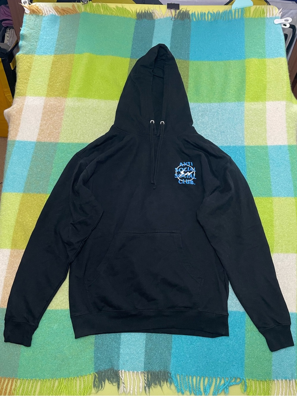 Anti Social Social Club X Fragment Black Pullover Sweatshirt Hoodie Men’s